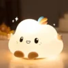 DIWUJI Cloud LED Night Light for Kids Cute Squishy Silicone Kawaii Lamp for Nursery Bedroom Color Changing Sleep Light with Touch Sensor, Portable USB Rechargeable Beside Lamp.Gift for Kids (Cloud)