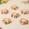 Divyakosh Flower Tea Light Holder Set of 6 Pcs