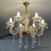 THE SWANART Luxurious K9 Crystal Italian Chandelier Light | Elegant Ceiling Fixture for Opulent Décor | Handcrafted Lighting Masterpiece
