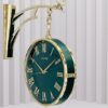 Double Sided Vintage Station Wall Clock