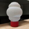 Damaru Studio 3D-Printed Table Lamp | Eco-Friendly, Modern Minimalist Design, Soft Ambient Lighting for Home Decor | Perfect for Bedroom, Living Room, Office, and Study
