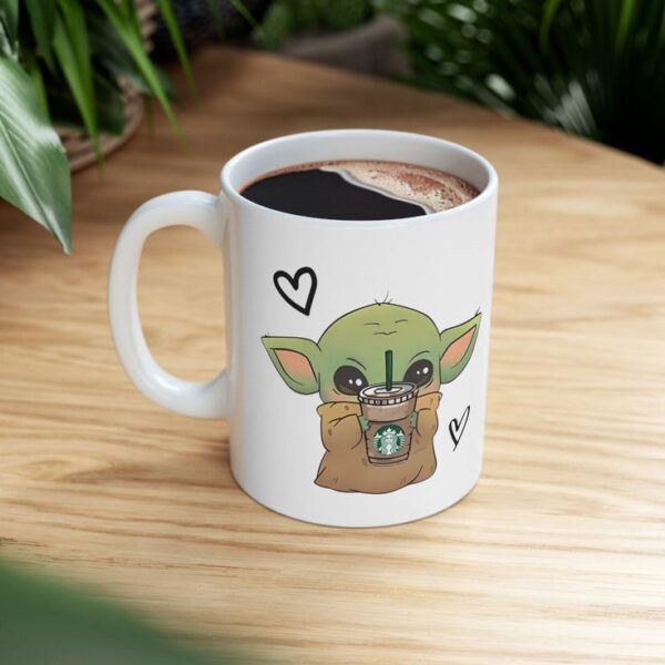 Baby Yoda Best Aunt Ever Coffee Mug, Mothers Day Birthday Gifts for Aunt Auntie Appreciation Present from Niece Nephew, 12oz, White