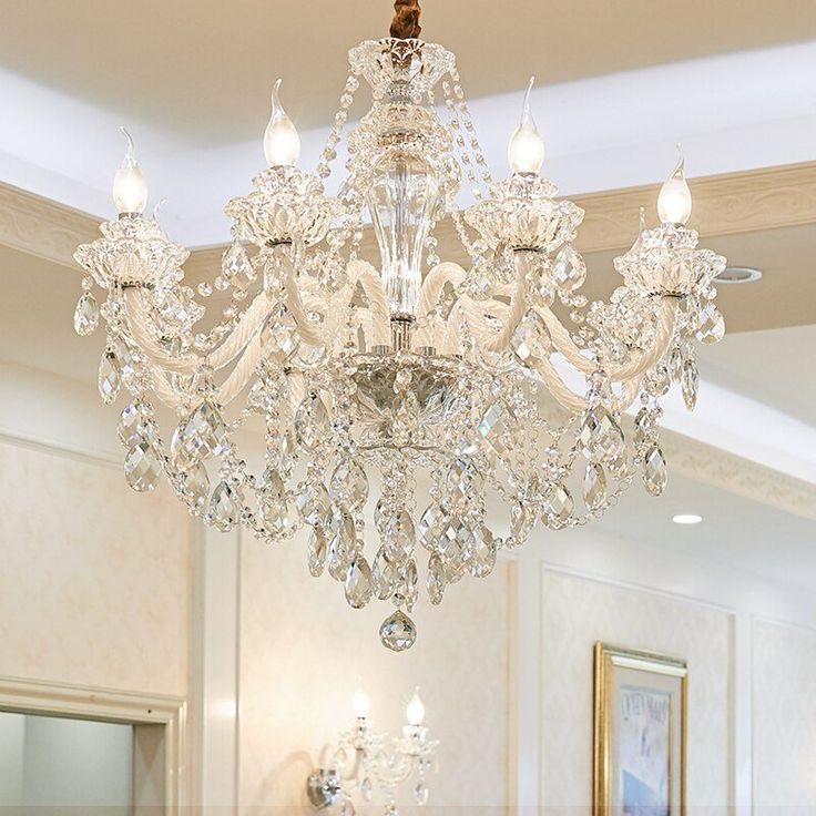 BENHEK® Stainless Steel Black Mamba Round K9 Crystal Chandelier | Modern Chandelier Light Fixture for Hallway, Living Room, Hotel & Entryways - Warm White, Inbuilt LED Chip 24 Inch (600mm)